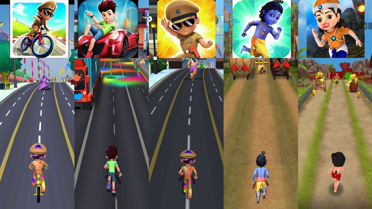 Little Singham Cycle Race 🆚 Kicko & Super Speedo 🆚 Little Singham 🆚 Little Krishna 🆚 Little Hanuman