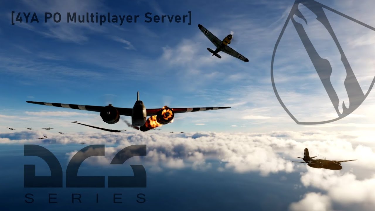 Люфтваффе атакует бомбардировщики союзников и их эскорт | #ww2 #dcs #4YAPO #multiplayer