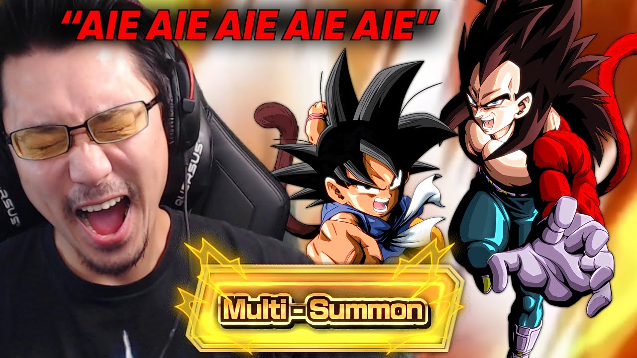 AIE AIE AIE INVOCATION GOKU VEGETA GT LR DES 8 ANS ! DOKKAN BATTLE GBL