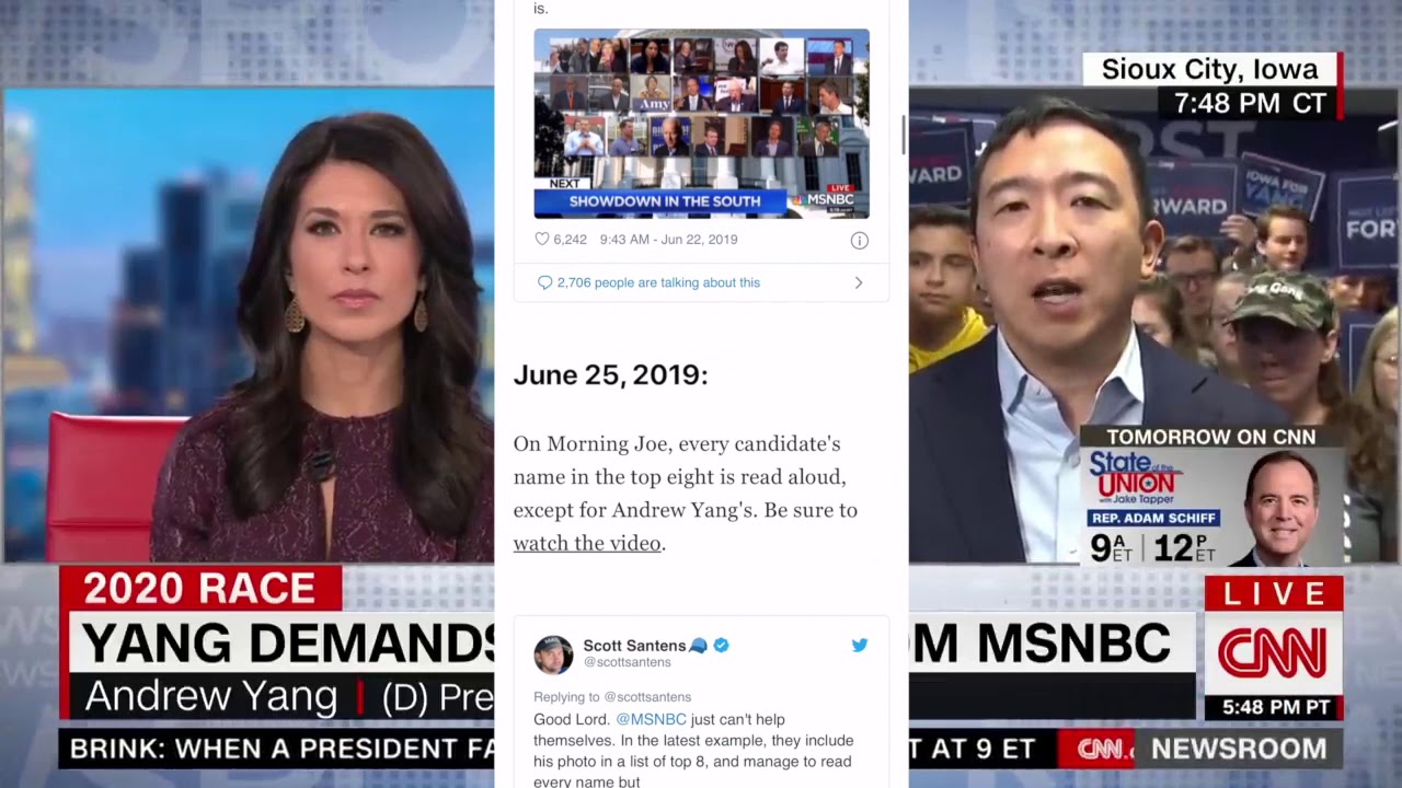 LET ANDREW YANG SPEAK. #YangMediaBlackout