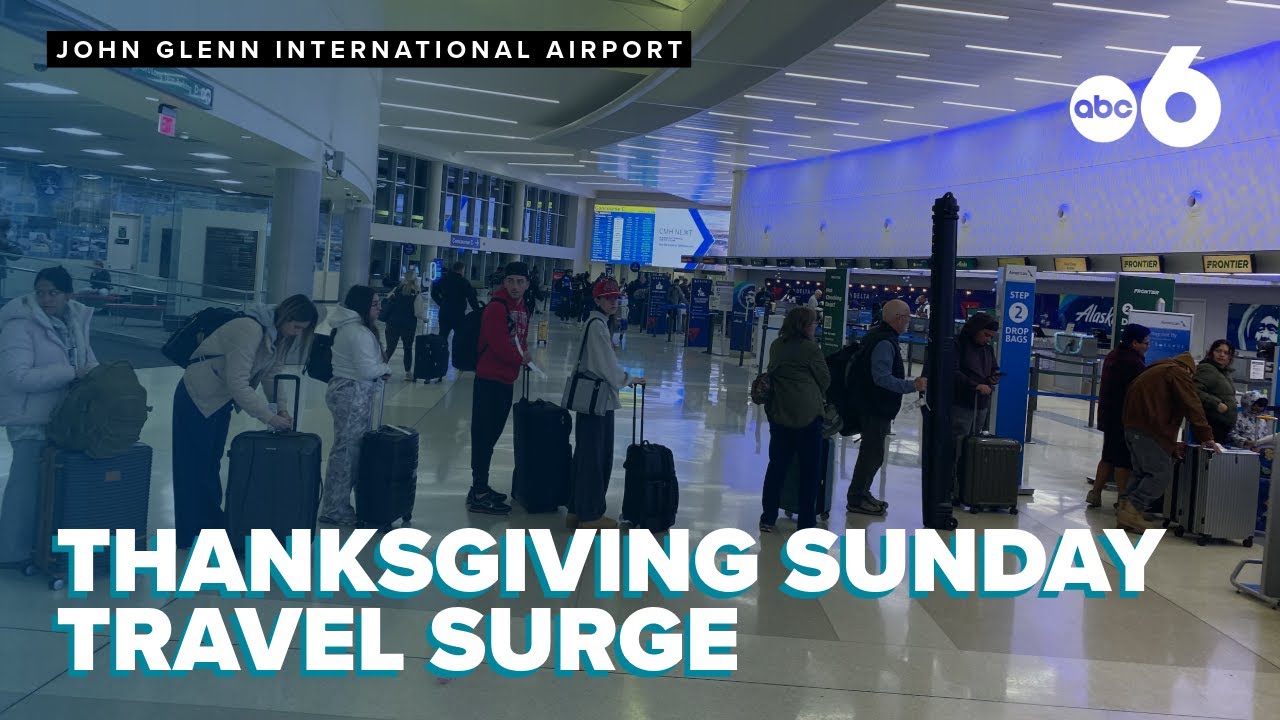 Thanksgiving travel surge continues as travelers return home following holiday weekend