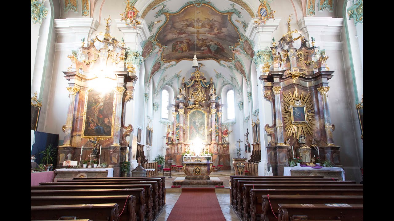 2022 04 05 Pfarrkirche Geiselhöring Lichtspiel im Gotteshaus Dona Nobis Pacem v2