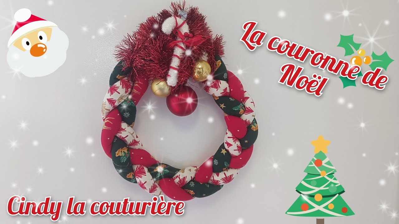 Tuto couture Noël : La couronne de Noël ~ Cindy la couturière
