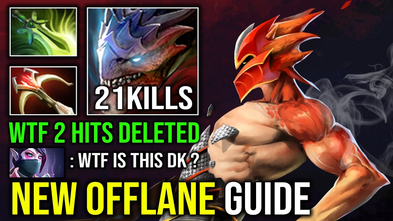 How to Offlane DK 100% Machine Gun Max Speed 2 Hits Deleted Heavy Crit Dragon Knight Dota 2