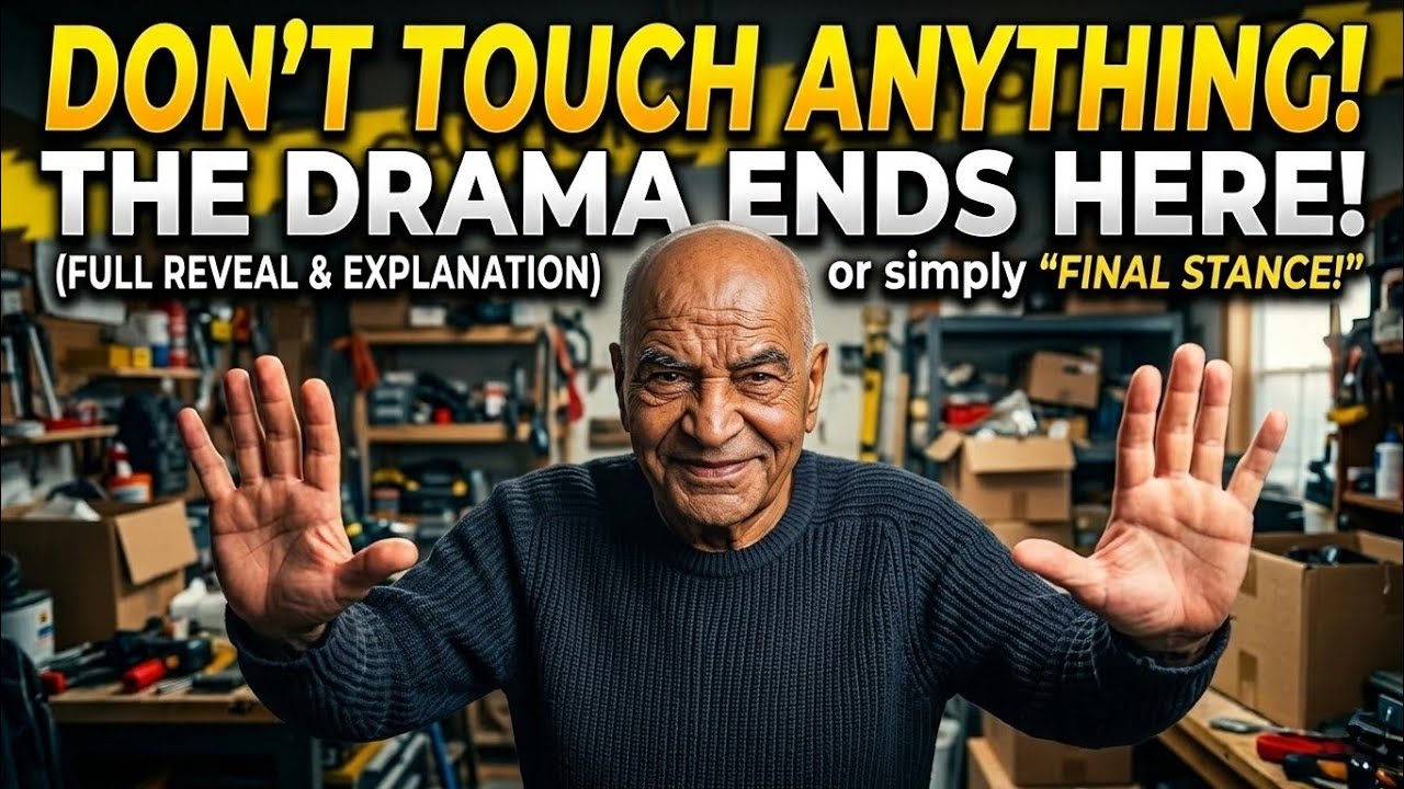 Don't touch anything, and here ends the drama.