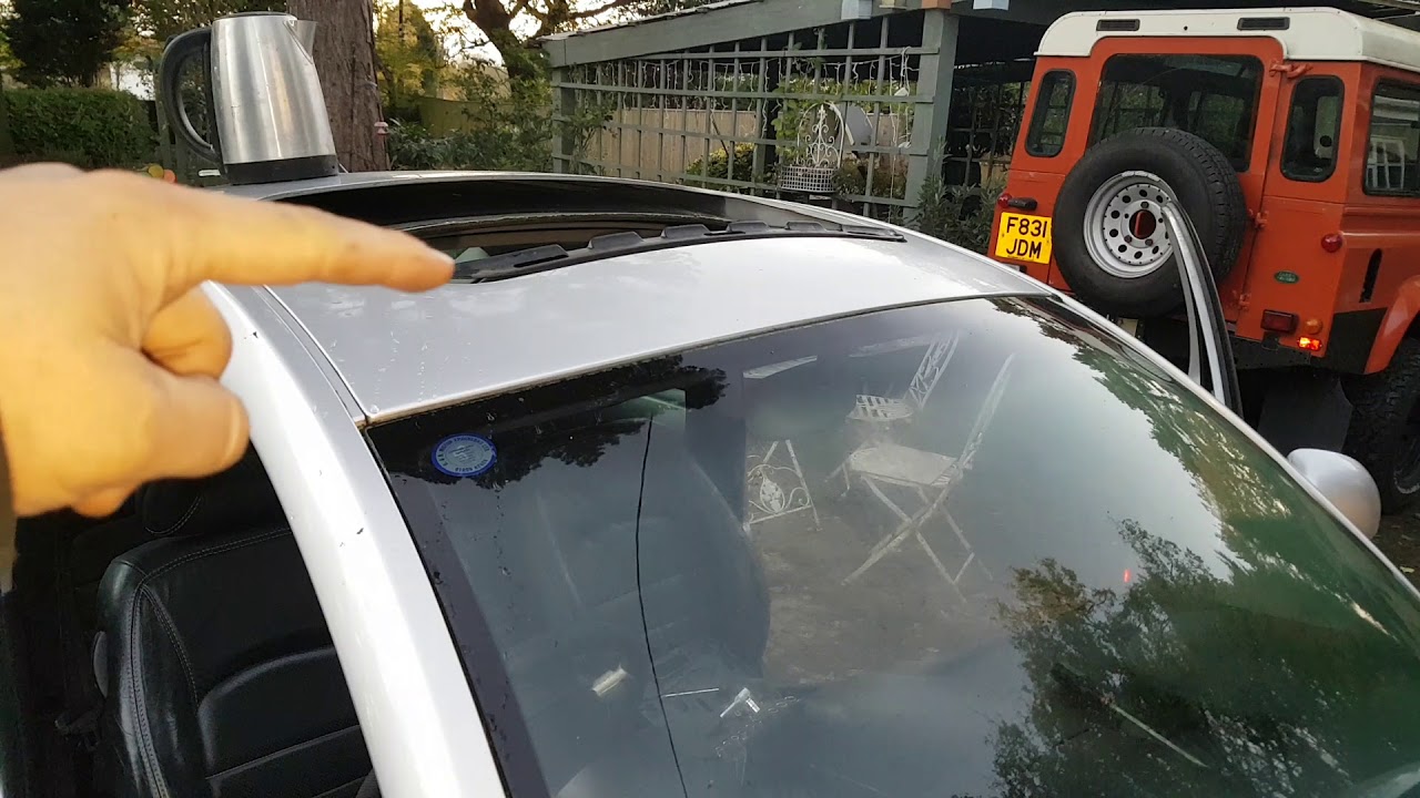 VW Beetle (new) sunroof blocked, water inside the car