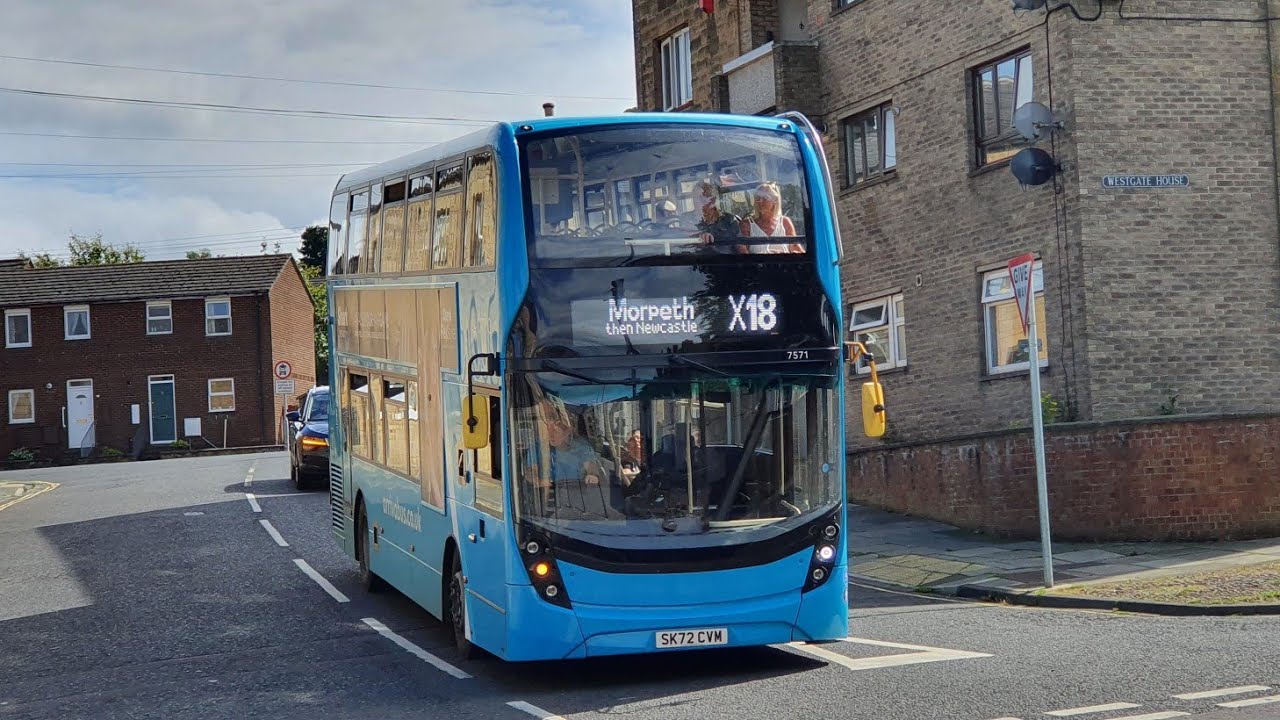 THRASH: Route X14 | SK72CVM/7571 - Arriva Northumbria: ADL E40D/ADL Enviro 400MMC