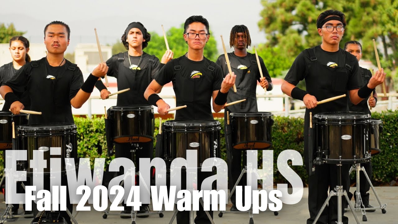 Etiwanda HS Drumline Fall 2024 Warm Ups