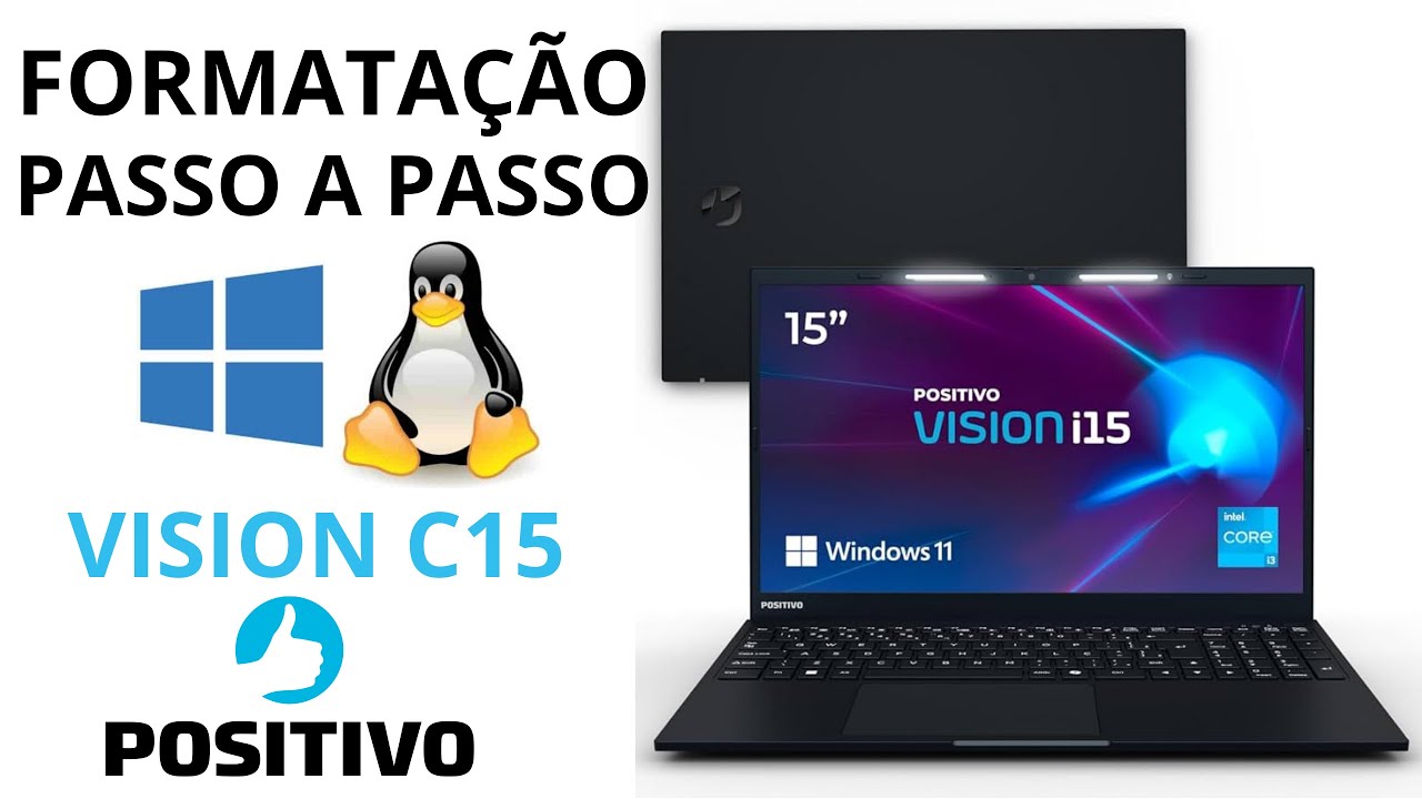 🧑‍💻COMO FORMATAR NOTEBOOK POSITIVO VISION C15