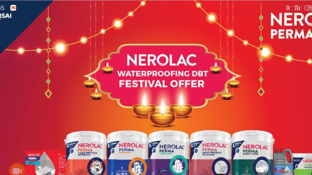 Nerolac paint waterproof ING dbt💵 offer #nerolacpaints 
