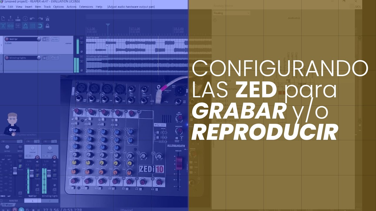 ZED-Configuración de Grabación y Reproducción en ZEDi10 / i8 Allen&Heath