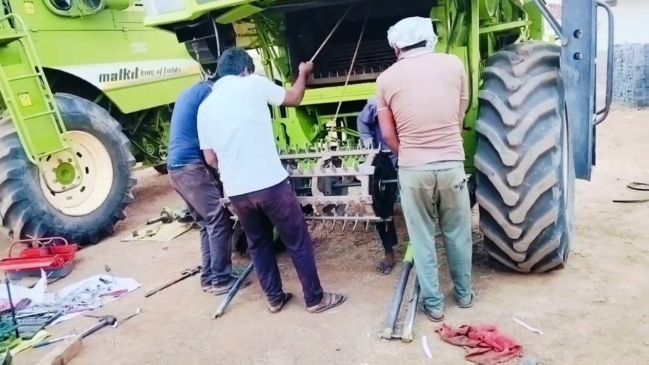 Thresar change karenge Aaj , balkar 654 combine harvester 🌾 ka, dhan thresar change, 4 din baad dhan