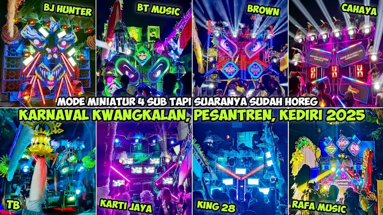 Karnaval Kwangkalan Tempurejo, Pesantren, Kediri 2025. Cukup 4 sub saja sudah horeg🔥#fullvideo 