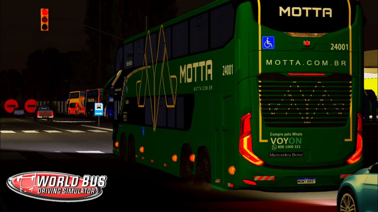 NOVA PINTURA DA VIAÇÃO MOTTA - G8 1800 DD - CAMPO GRANDE - MS X SOROCABA - SP