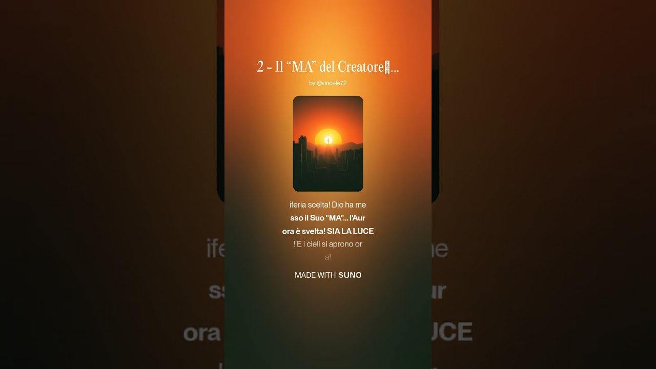 02 – Il MA del Creatore | “Sia la Luce” nei Cuori | Podcast Aurora & Governo