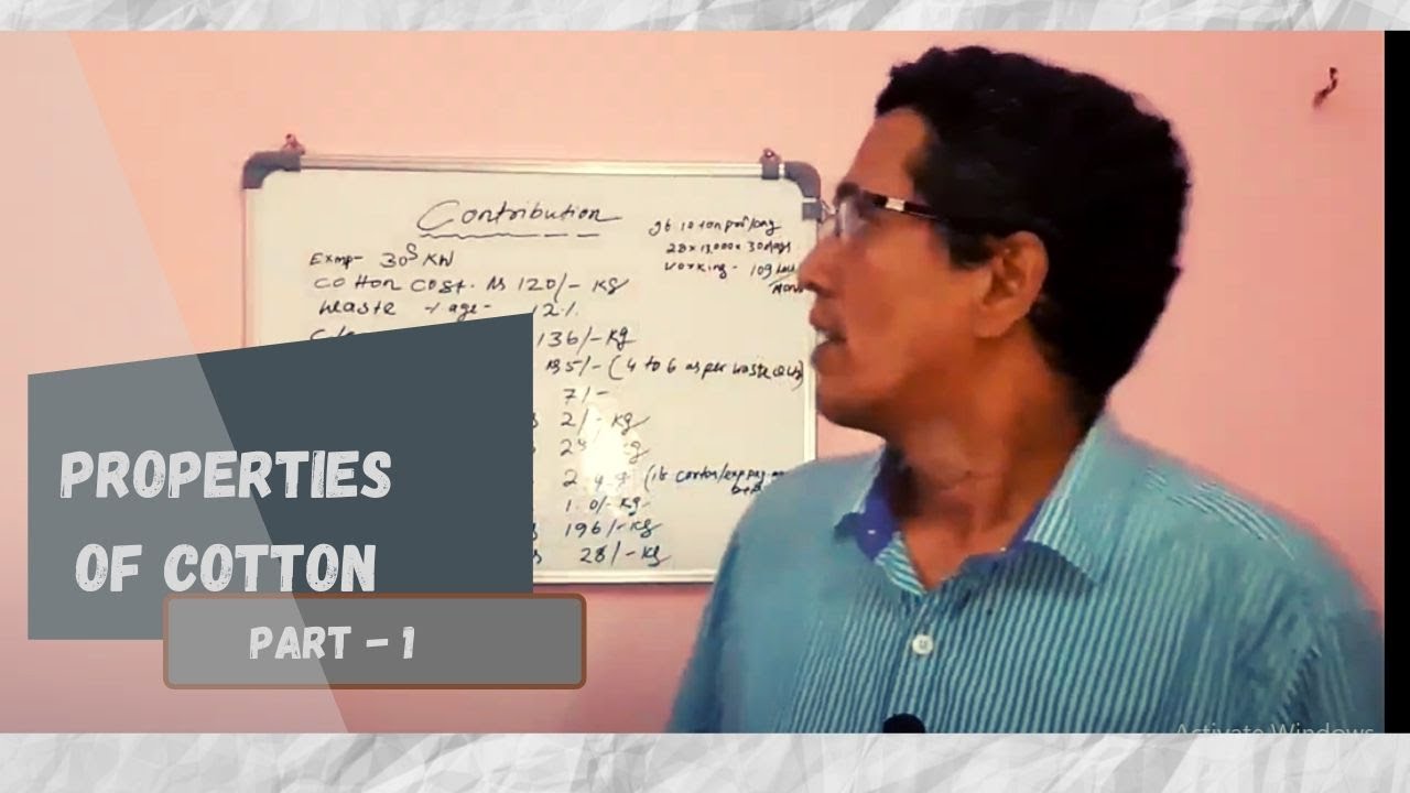 Properties of Cotton Part-1