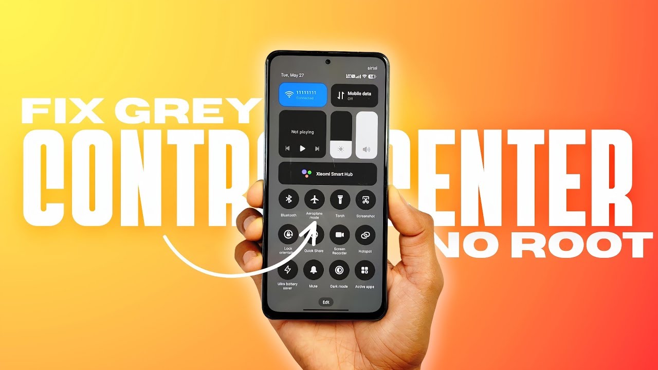 Grey Control Center Remove From Xiaomi, Redmi, & POCO Devices ⚡No ROOT Required 🚀