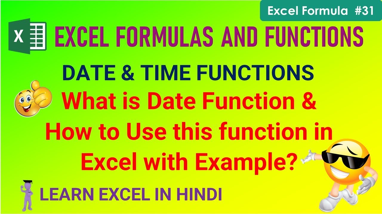 What is Date Function and How to Use this function in Excel with Example |😱| Date & Time Functions |
