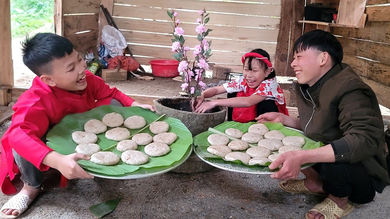 How to make flour from rice to make New Year's cakes