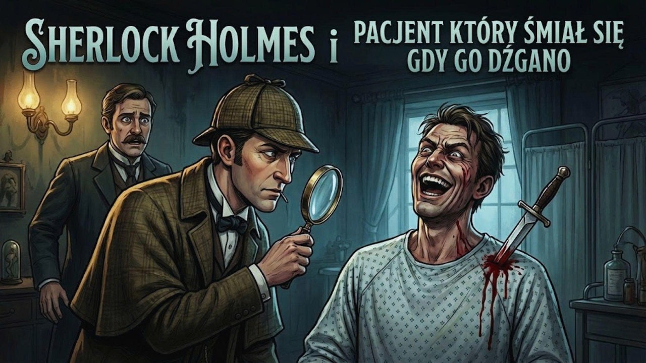 Sherlock Holmes i pacjent który śmiał się gdy go dźgano | Opowiadanie o Sherlocku Holmesie