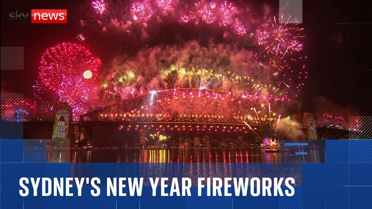 Sydney Harbour fireworks ring in 2026 in Australia
