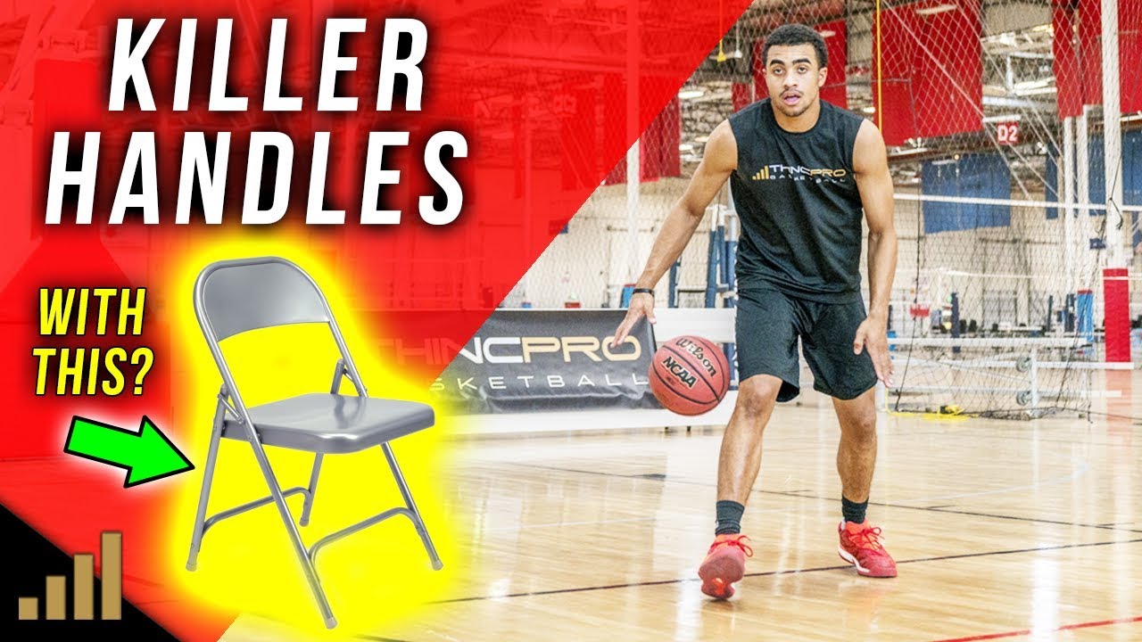 How to: Get Better Handles using a CHAIR!? (Pro Basketball Dribbling / Ball Handling Drills)