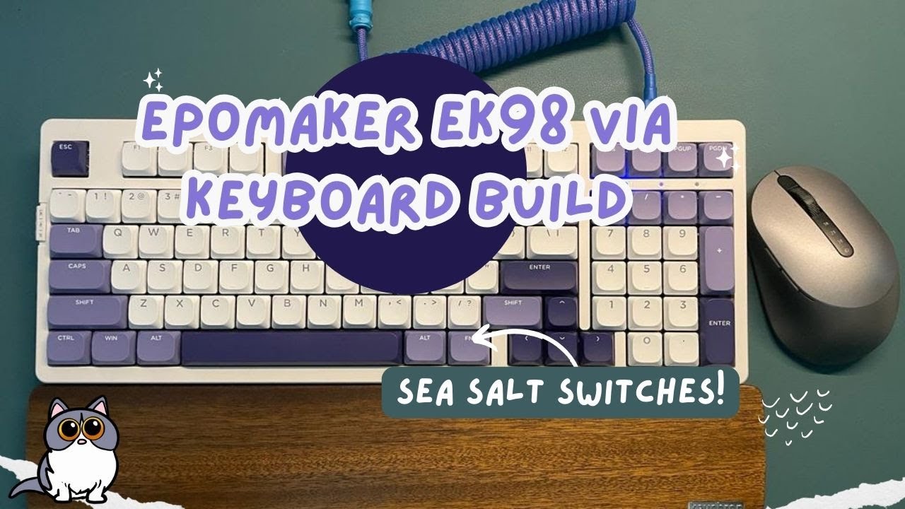 Epomaker EK98 Via with Sea Salt Silent Switches Build | No Talking