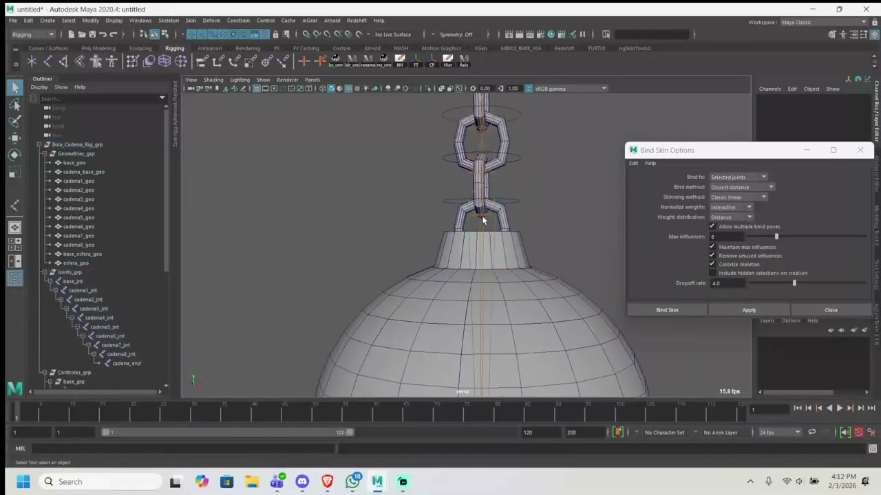 Tutorial de Rigging Básico - Chainball