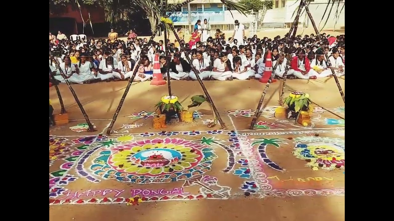 Pongal Celebration in St John Bosco Girls Hr Sec School,Hosur.