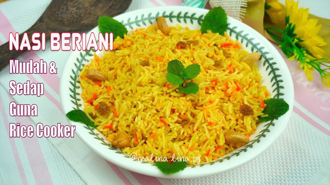 Nasi Beriani Simple Mudah & Sedap by malina lina pg (MLP)| Cara Masak Nasi Briyani | Briyani Recipe