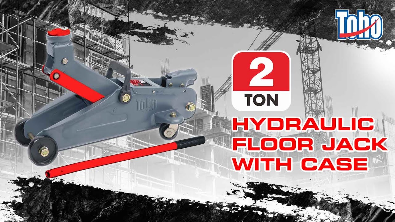 TOHO 2 TON HYDRAULIC FLOOR JACK WITH CASE
