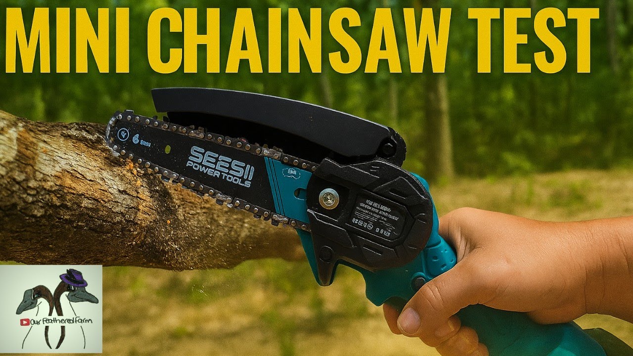 Mini Chainsaw Test! | SEESII Handheld Chainsaw Review & Real-Life Demo