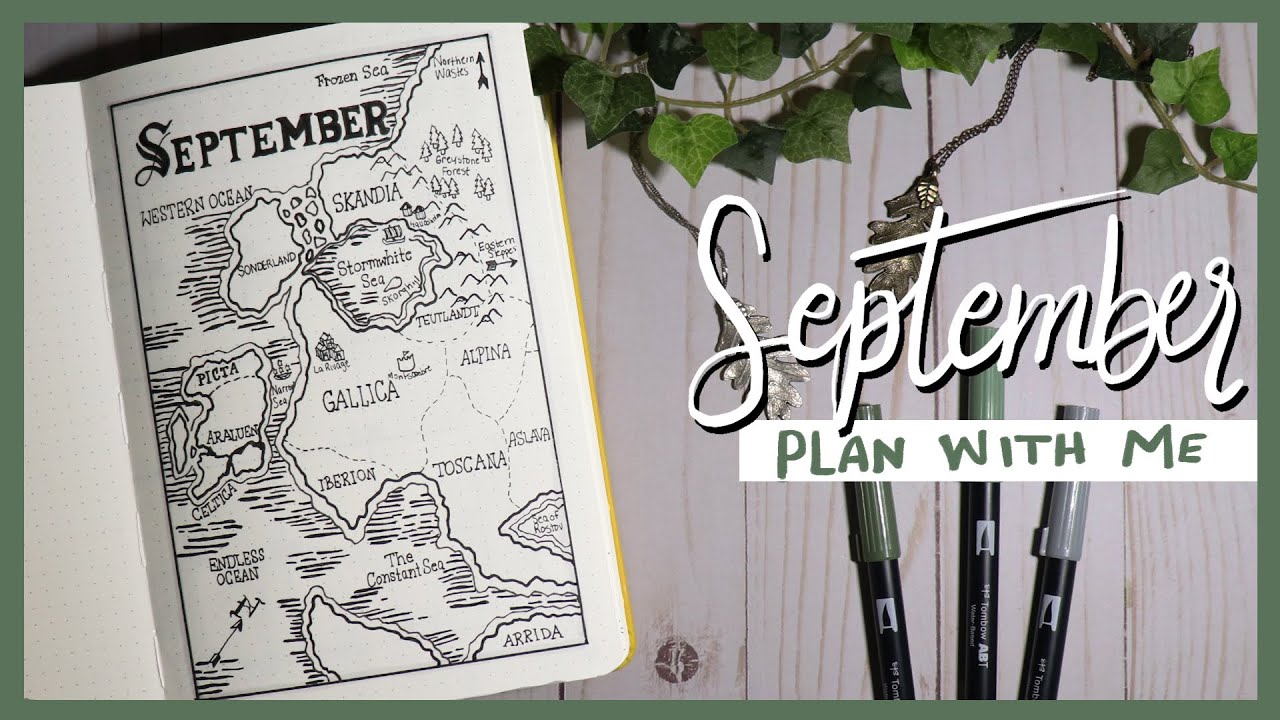 september 2020 bullet journal set up || ranger's apprentice 🏹