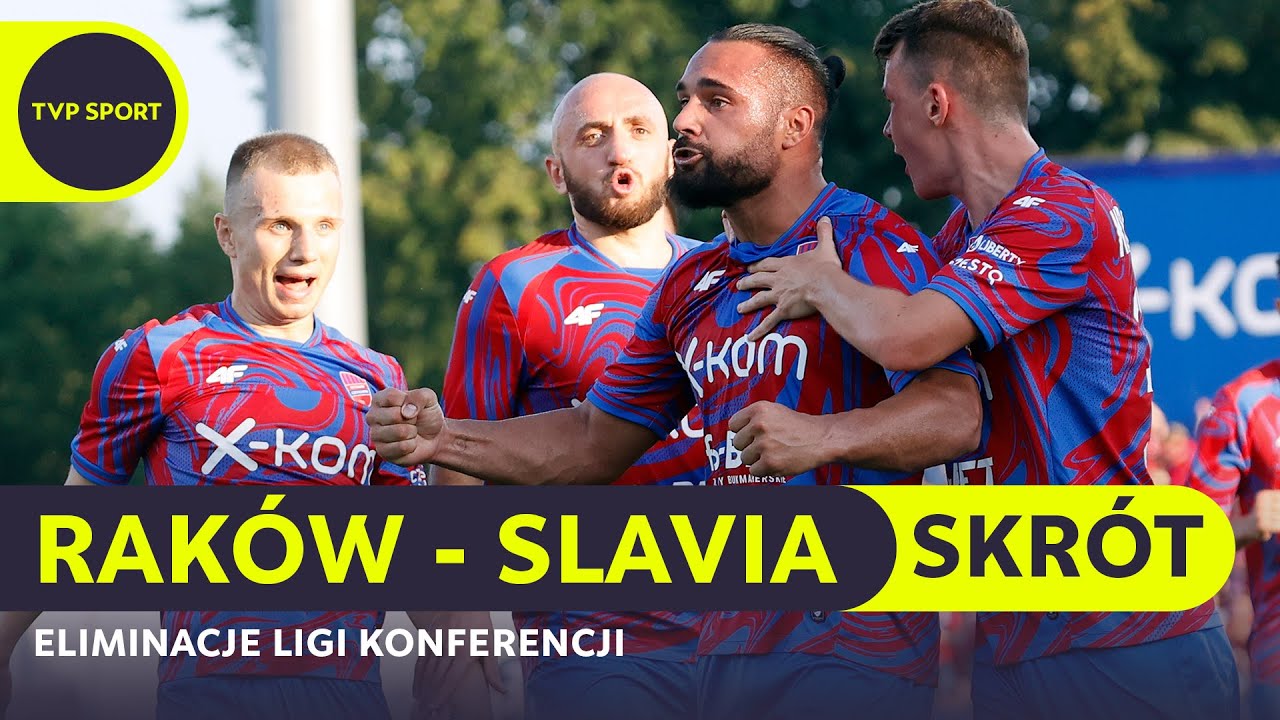 EL. LKE: RAK&Oacute;W CZĘSTOCHOWA - SLAVIA PRAGA, PIĘKNY GOL LOPEZA, ODPOWIEDŹ TUDORA | SKR&Oacute;T MECZU