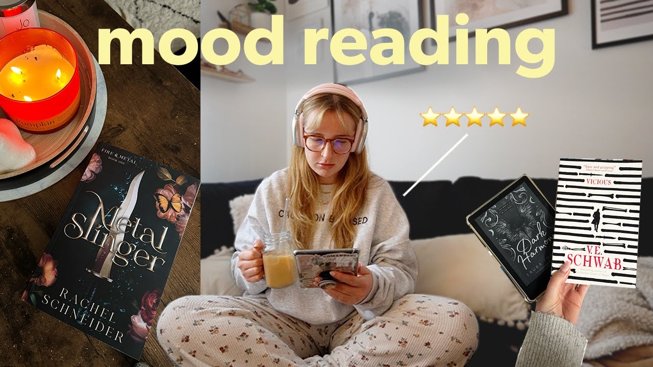 Mood reading vlog 📖⭐🐉 Mood read fantasy romance books with me