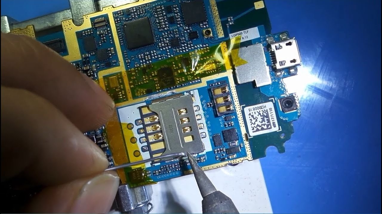 طريقة تغيير كنكتور كارت سيم SIM card change Konctor lg p500