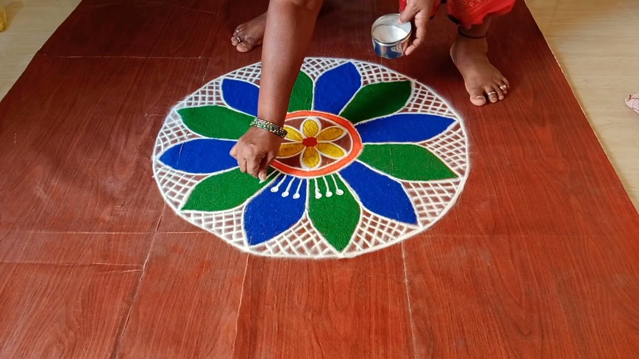 Festival special rangoli | shivaratri special muggulu | #villagemuggulu 