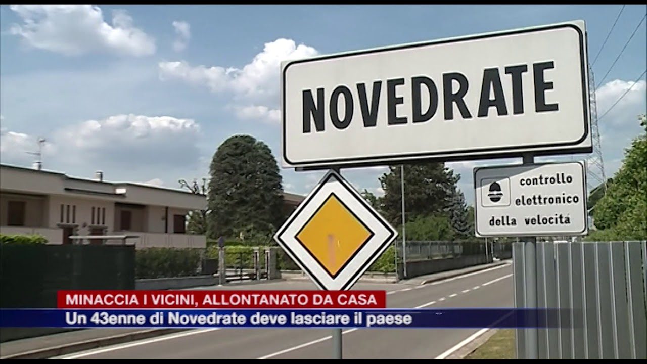 Etg - Novedrate, minaccia i vicini, accusato di stalking e allontanato da casa e dal paese