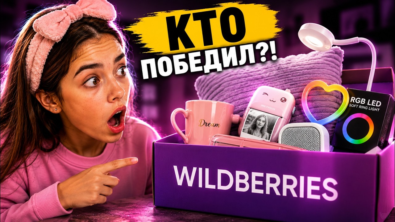 Челлендж: тратим по 3000₽ на wildberries! Товары за 100–1000₽ — кто выбрал круче? 😱