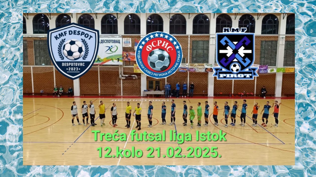 KMF DESPOT DESPOTOVAC-KMF PIROT 7-2(6-1) Treća futsal liga Istok FSRIS 12.kolo 21.02.2025