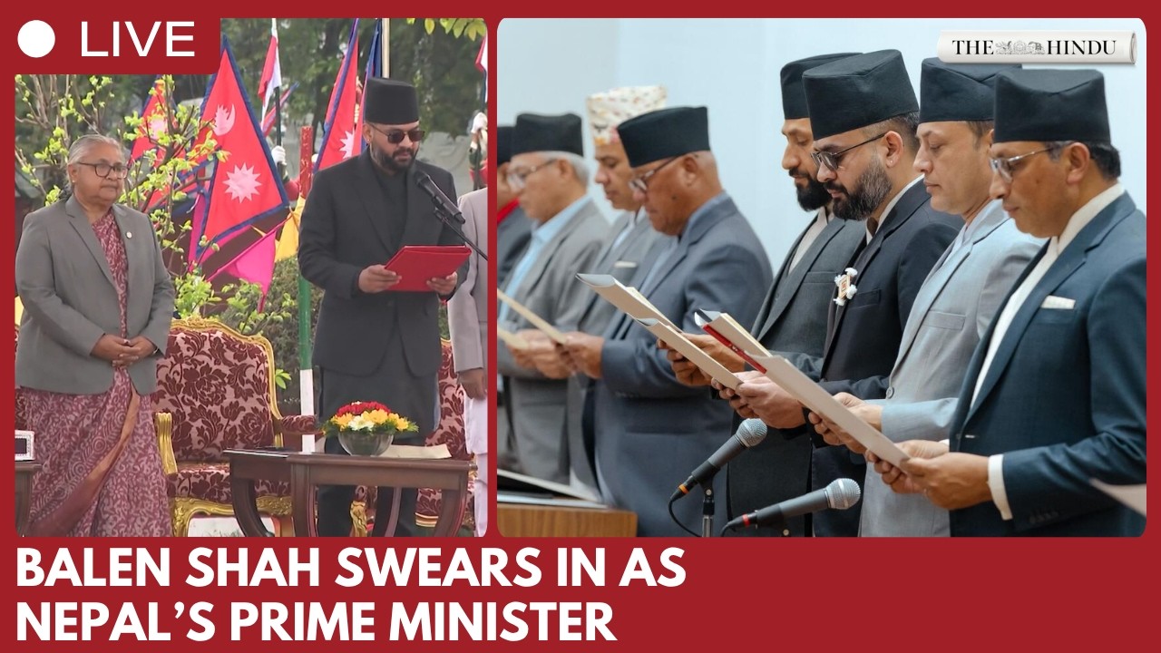 Rapper‑turned‑politician Balendra Shah takes oath as Nepal prime minister in Kathmandu