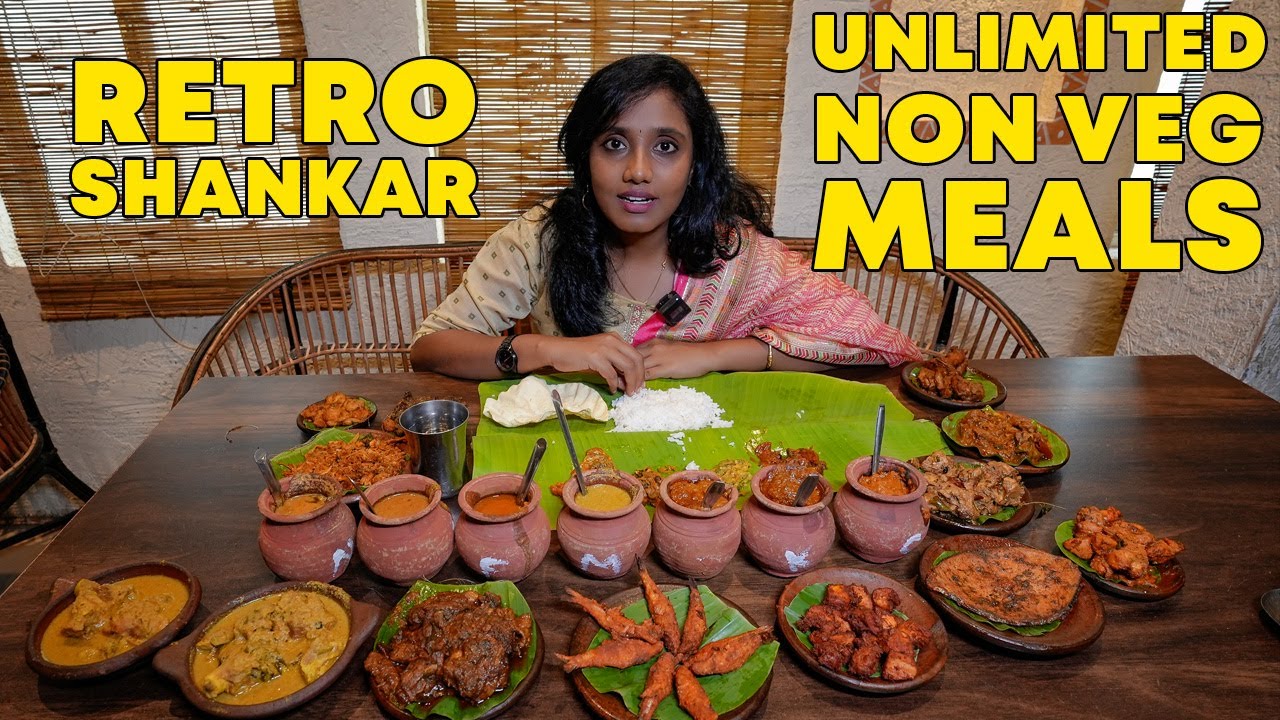 Unlimited Non-veg Meals with 21 items at 180/- I Retro shankar mess I Tastee with Kiruthiga