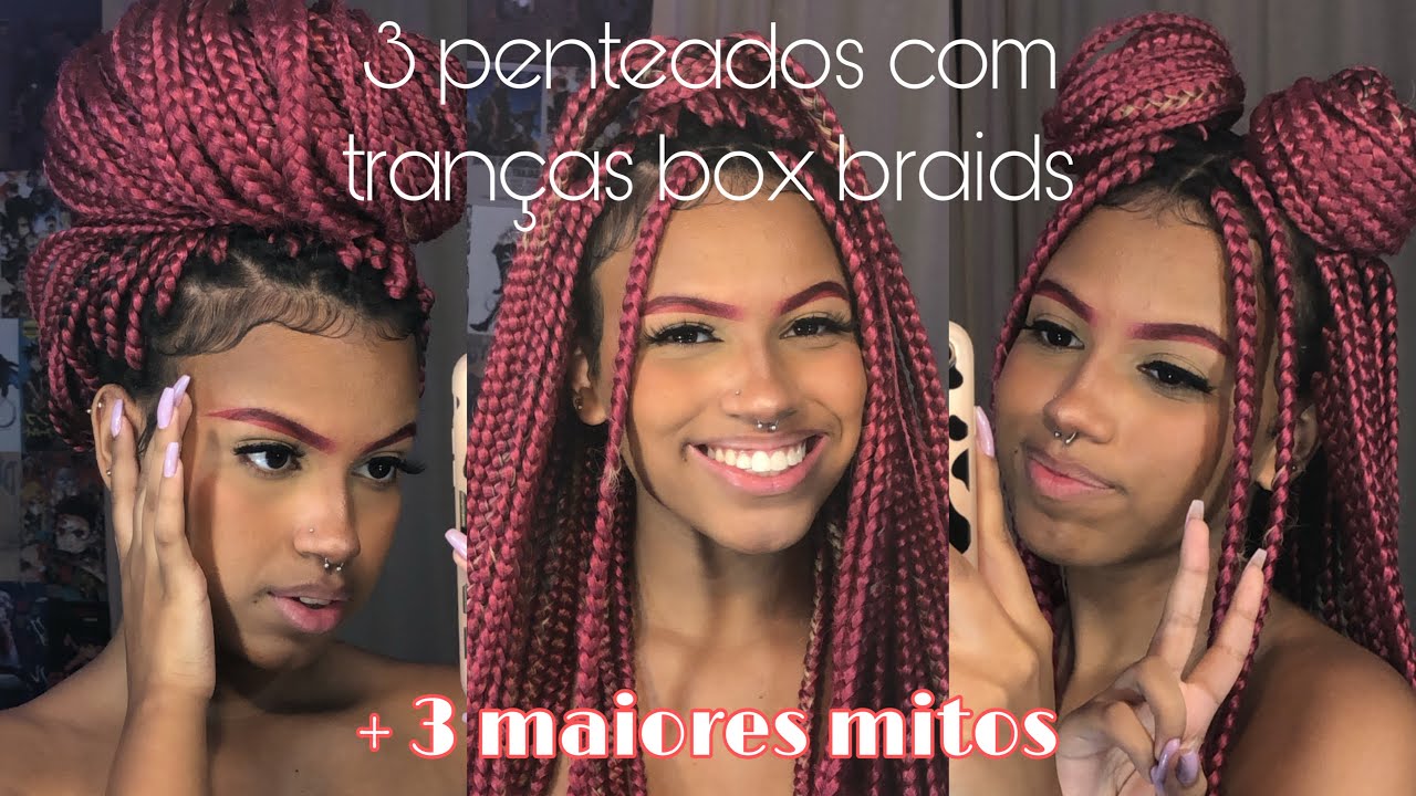 PENTEADOS COM TRANÇAS BOX BRAIDS+mitos que te contaram