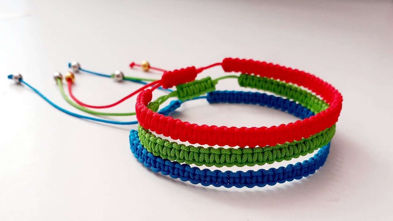Easy DIY Single-Color Sliding Knot Bracelet | Tutorial