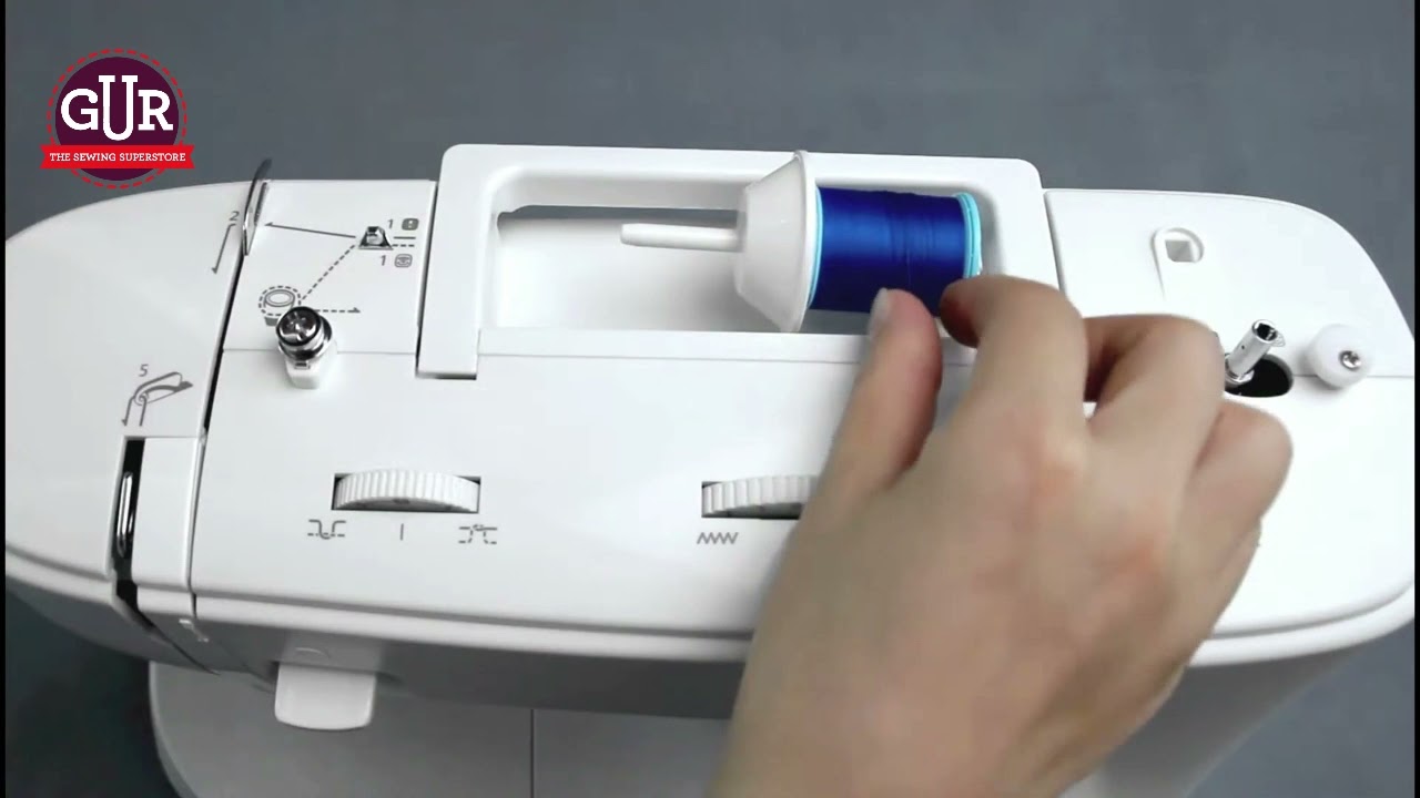 Necchi K series sewing machine tutorial: how to wind the bobbin