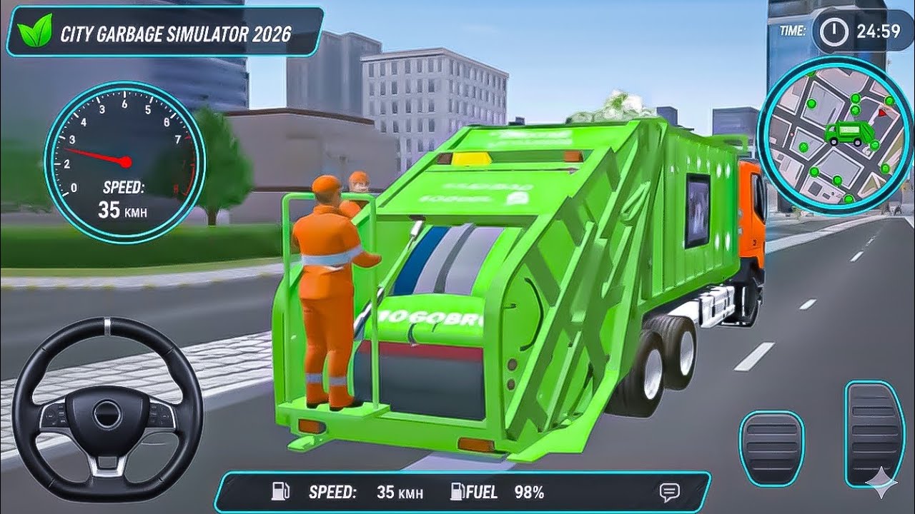 Extreme Truck Simulator 2026: Real Garbage Truck Android Gameplay 