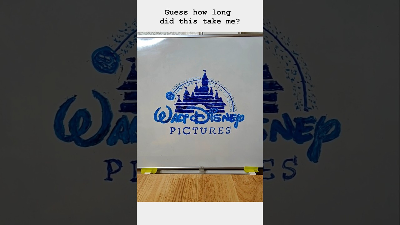 Walt Disney intro animation on a whiteboard #stopmotion