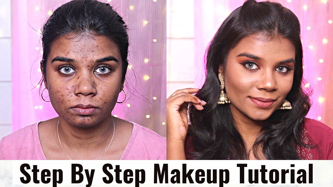 *FINALLY* Step By Step Golden Eye Ethnic Makeup Tutorial On Dark Acne Prone Skin 😍 🥰