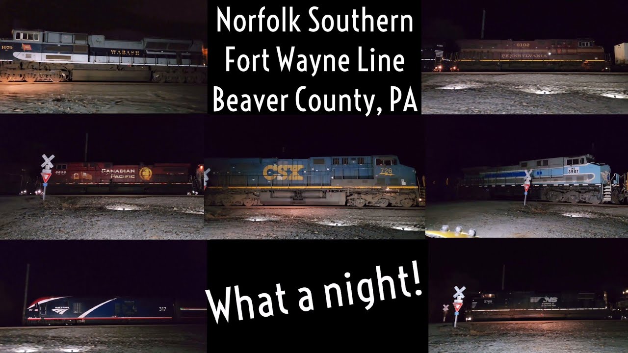 Heritage Units, Special Interest Units, Foreign Power, & Amtrak In One Night At Highland Crossing