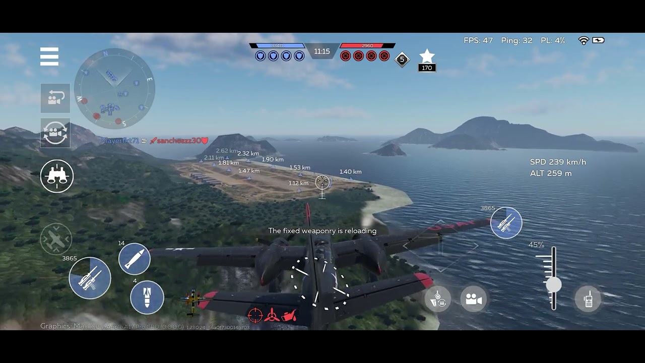 That was lucky and using my new plane 